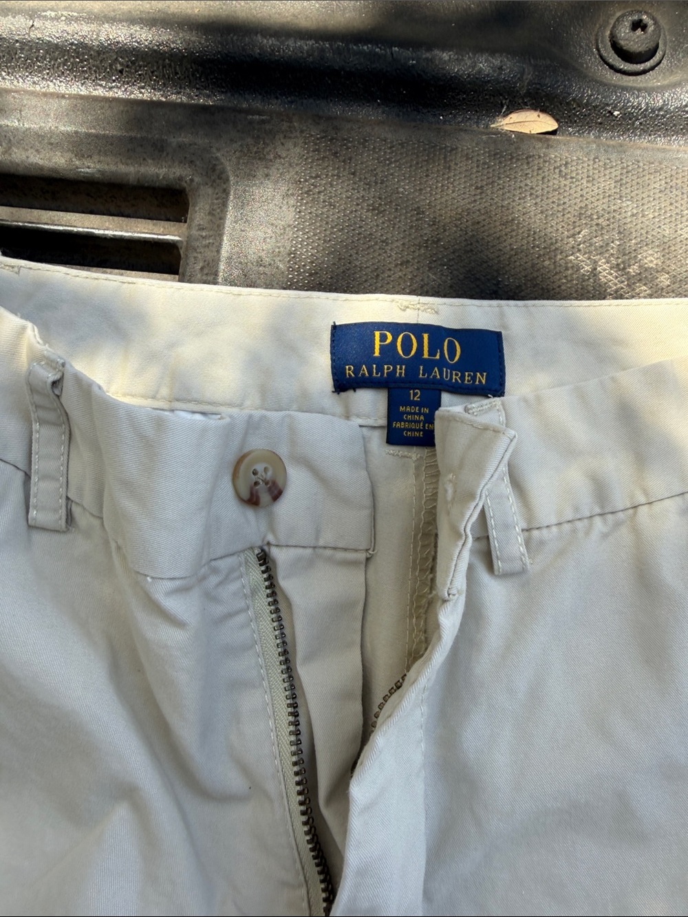 Polo by Ralph Lauren Men's Off-White Cotton Chino Pants